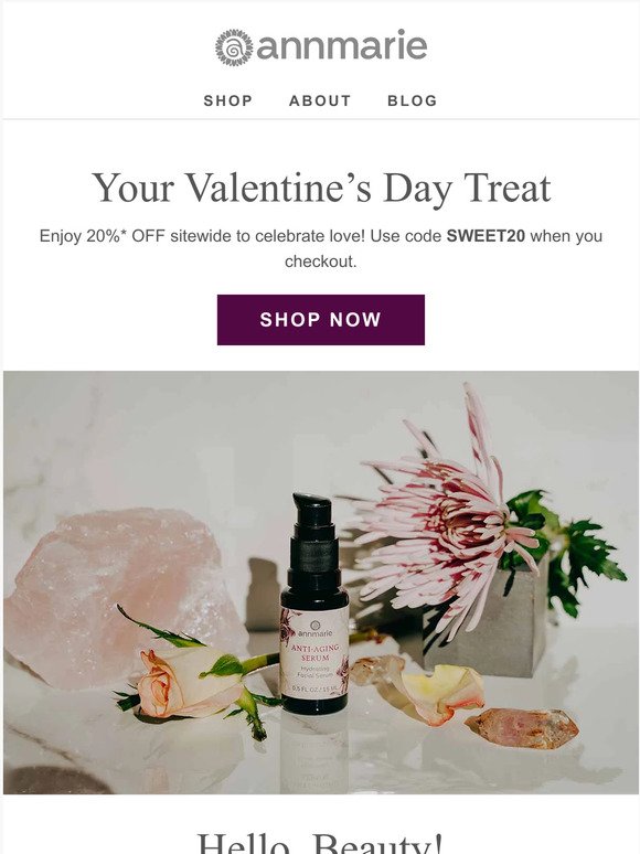 A sweet treat—20% off sitewide