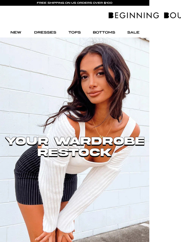 Your Wardrobe Restock 💖