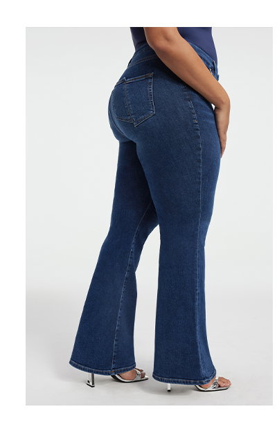 GOOD LEGS FLARE CASHMERE JEANS