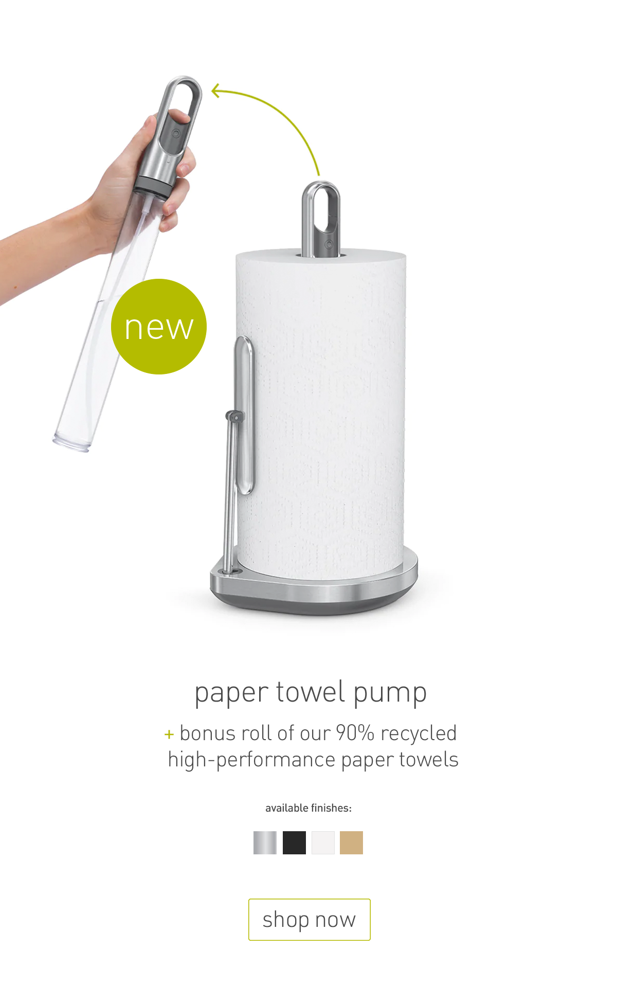 [Letter3 5] Simplehuman Paper Towel Holder Gold - iuith83