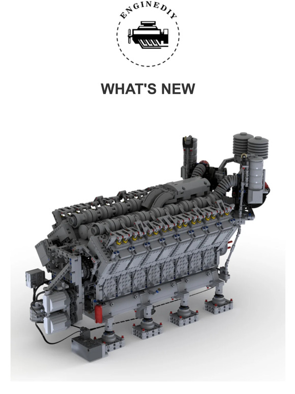 Enginediy: Now Arriving: New V16 Engine | Milled
