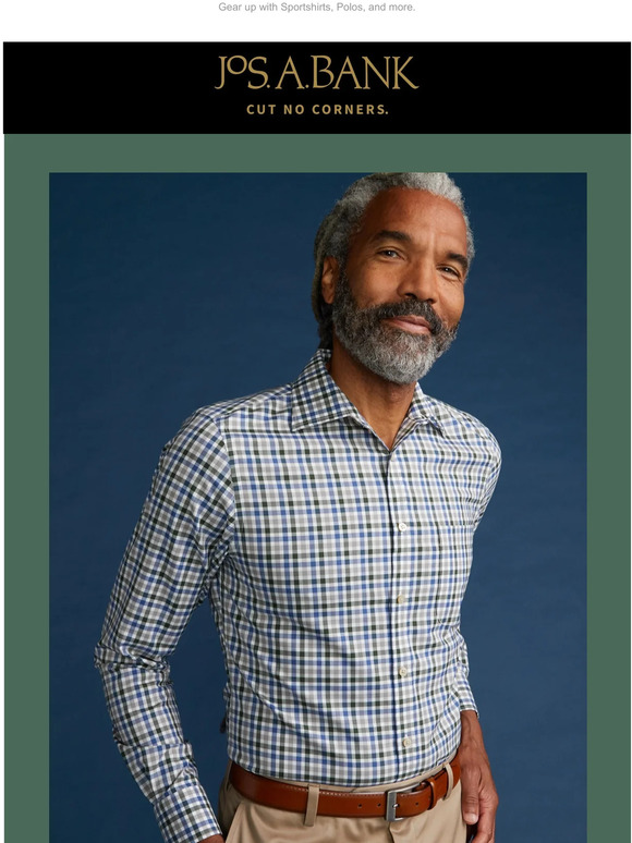 Jos. A. Bank The top choice for the big game. Milled