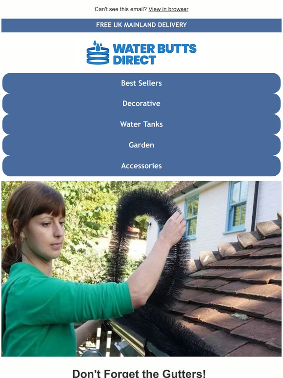 Keep Your Gutters Clean - Don't Forget!
