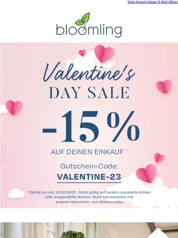❣️ Dein 15 % Valentinstags-Gutschein wartet❣️