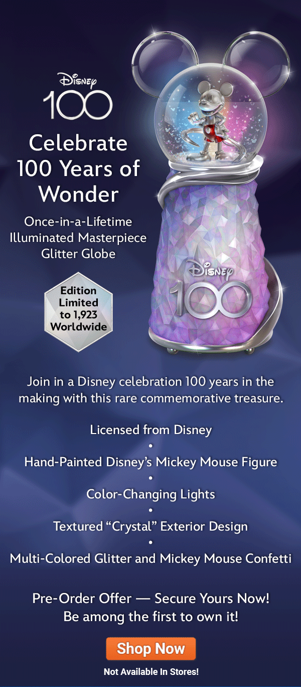 The Bradford Exchange Online A Swirl of Wonder for Disney's Centennial