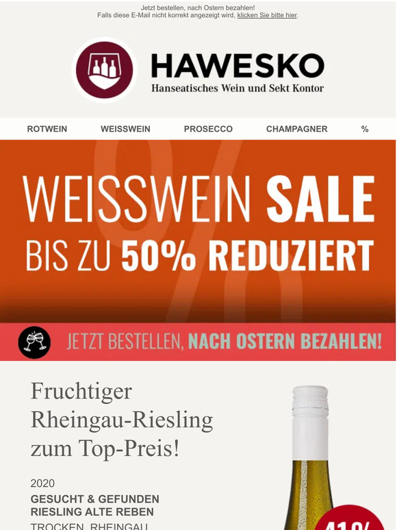 Weißwein SALE ab € 4,99