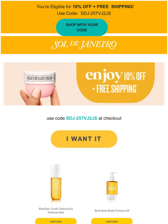 Just for you: Enjoy 10% off + Free Shipping