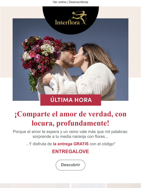 Envia flores de San Valentín con entrega gratis