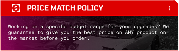 Working on a specific budget range for your upgrades? We guarantee to give you the best price on ANY product on the market before you order.