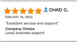 Excellent service and support