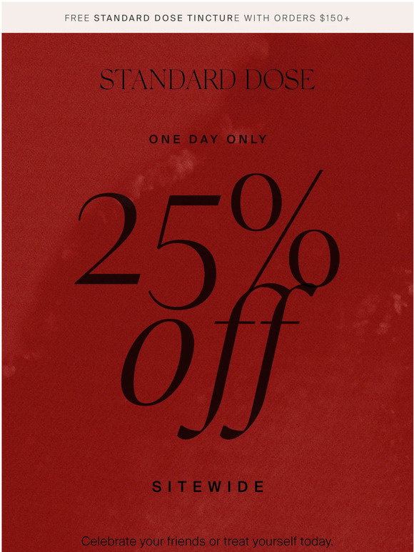 Standard Dose Today Only 25 OFF Milled standard-dose-today-only-25-off-milled
