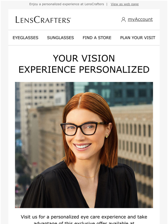 LensCrafters Don’t miss 30 off a complete pair just for you! Milled
