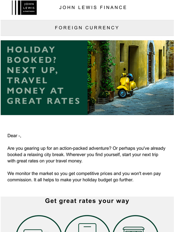 Holiday booked? Next up, travel money at great rates