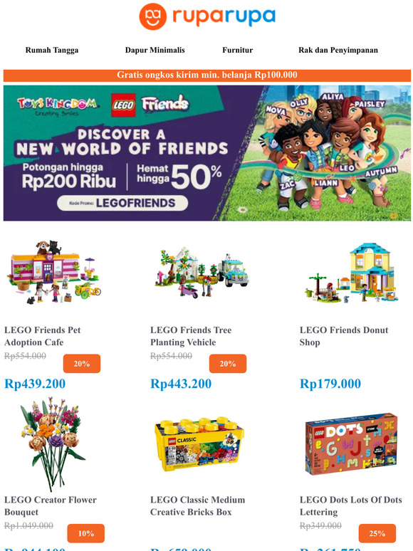 LEGO HEMAT sd 50% 🔥