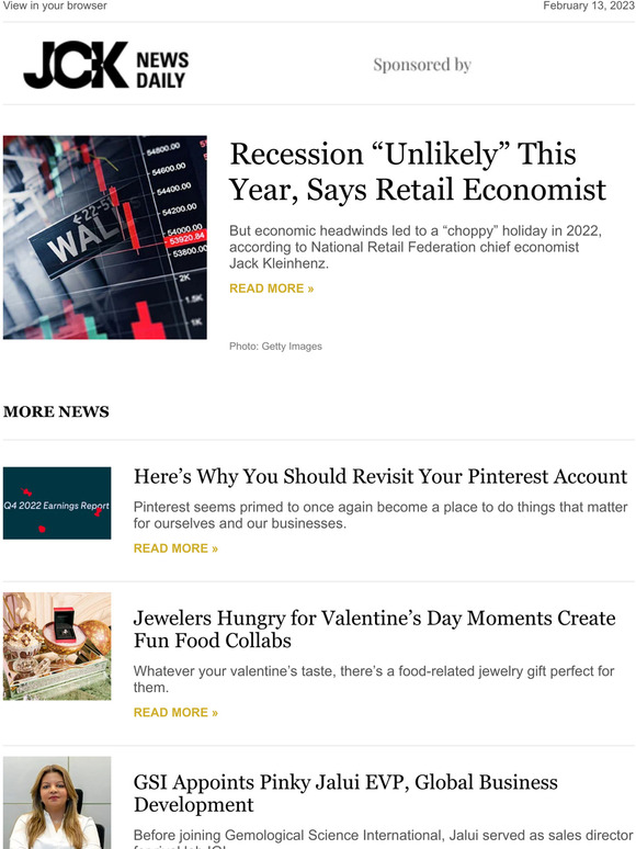Recession “Unlikely” This Year, Says Retail Economist