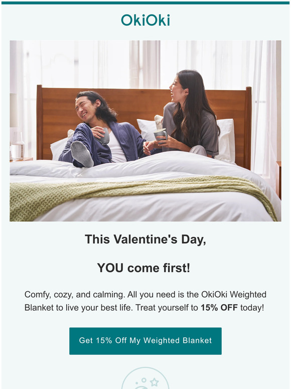 15% OFF WEIGHTED BLANKET THIS VALENTINES DAY!