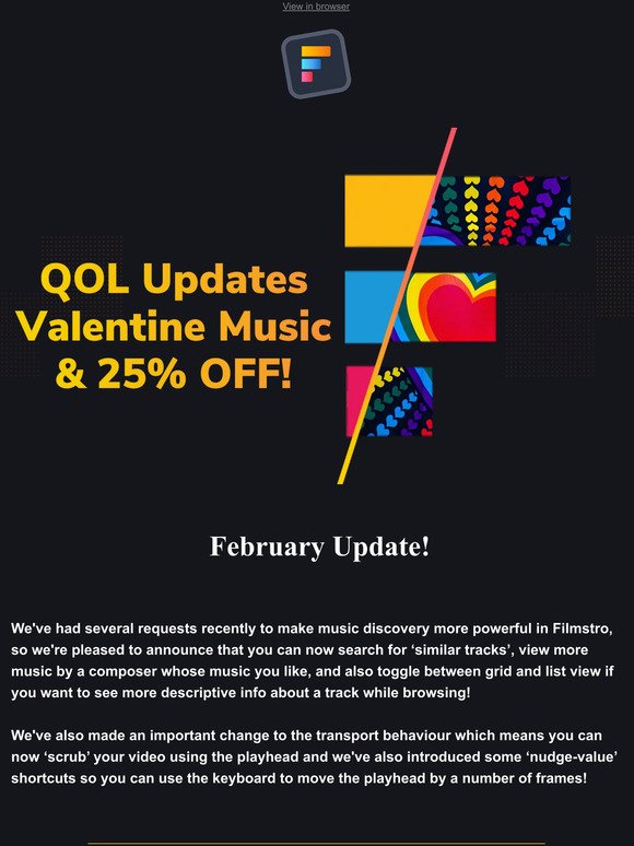 Music & QOL updates to fall in love with