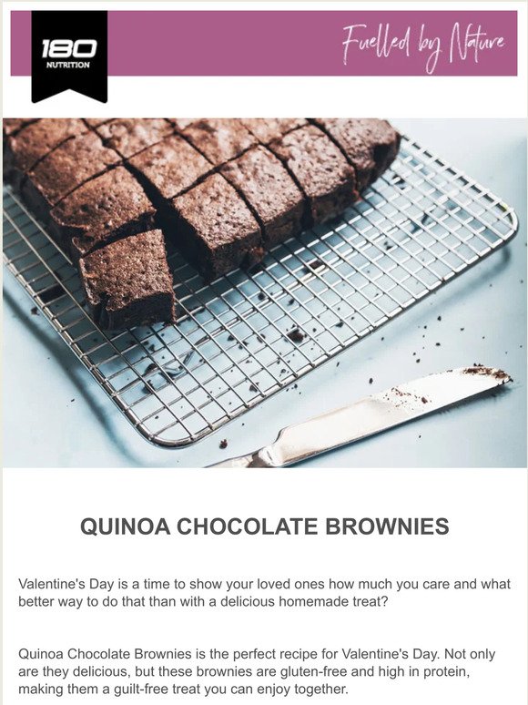 Recipe for Valentine's Day!  Quinoa Chocolate Brownies