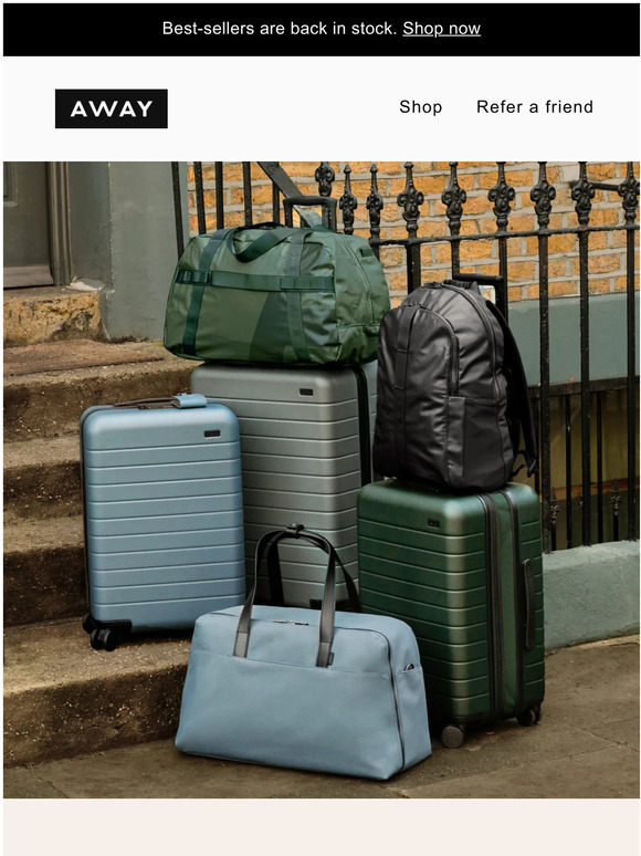 Away Suitcases and bags that work together Milled