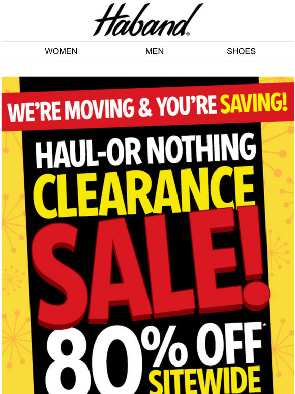 EXTRA 80% OFF 📦 Warehouse Clearout!