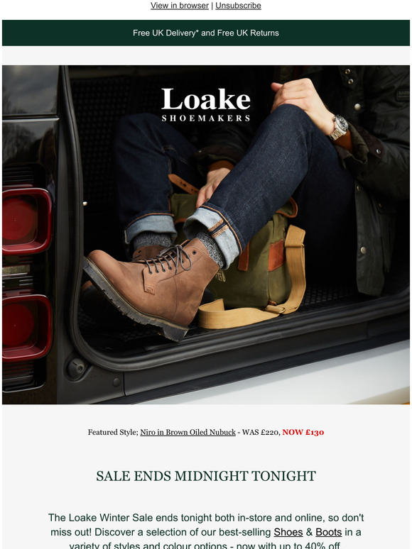 Loake website sales