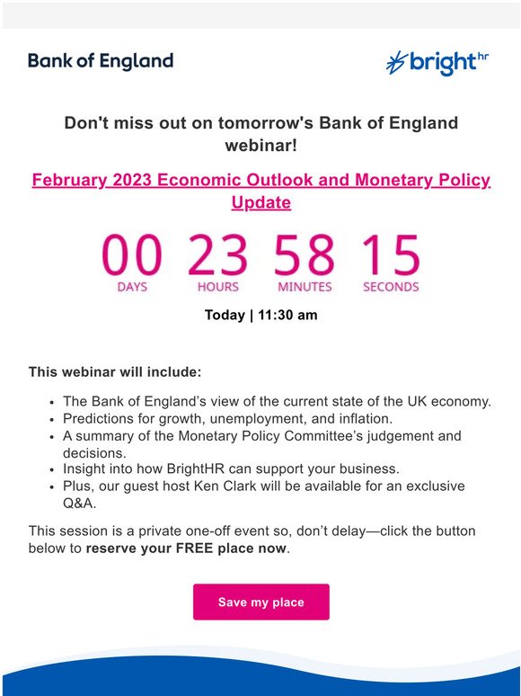 Exclusive webinar from the Bank of England