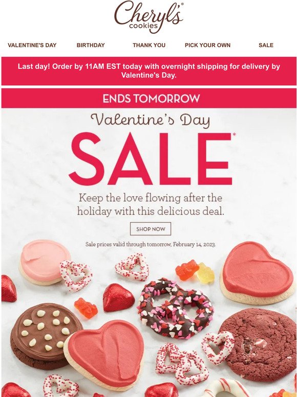 Ends tomorrow >> Save on lovely Valentine’s Day gifts.