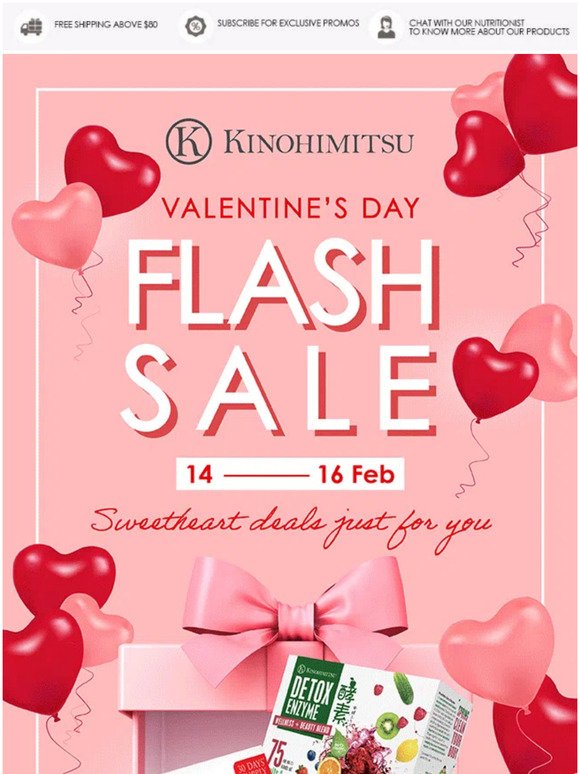 💝 Valentine’s Day Flash Sale Is Now On! ⚡