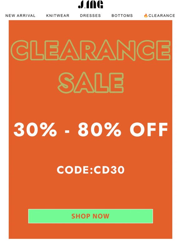 Grab the clearance chance🔥