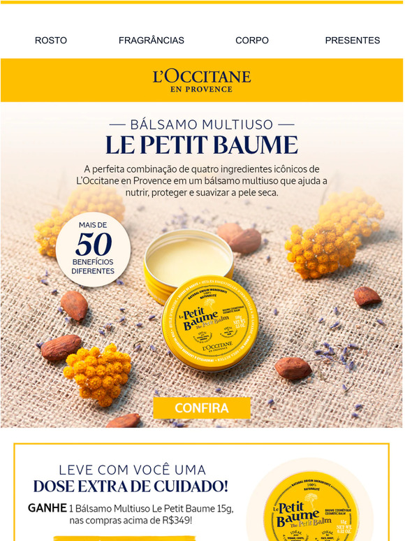 Leve o Petit Baume com você