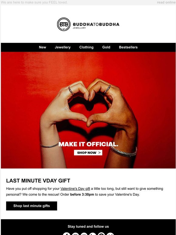 Last chance to order your V-DAY gift!