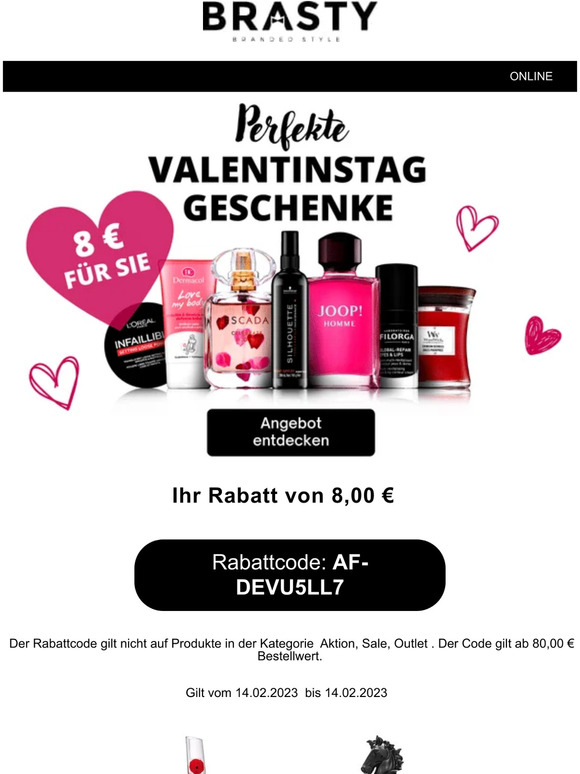 ❤️NUR FÜR SIE❤️! Sie gewinnen 8 € für die Valentinstagsfeier! ❤️