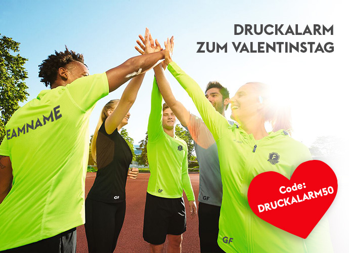 FLYERALARM sports: Druckalarm zum Valentinstag | Milled