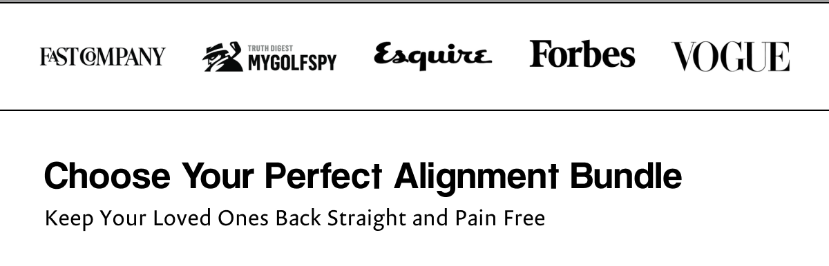 Forme in the press. Choose you perfect alignment Bundle