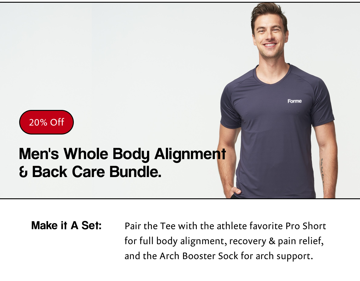 Men's Whole Body Alignment & Back Care Bundle. - 20%