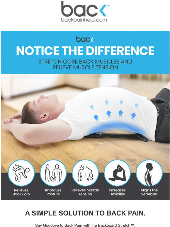 Back Pain Help: Introducing The Backboard Stretch™ | Milled