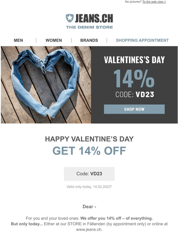 ❤️ 14% off - Happy Valentine ❤️ – JEANS.CH – free shipping