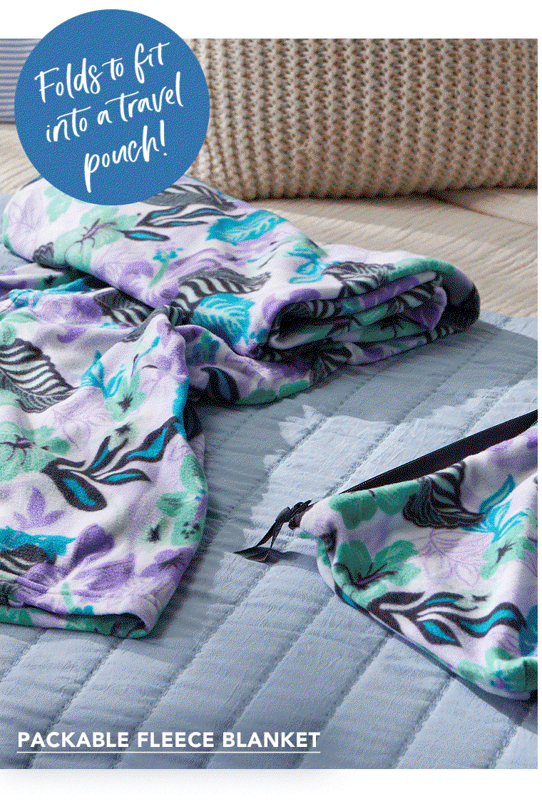 Shop Packable Fleece Blanket
