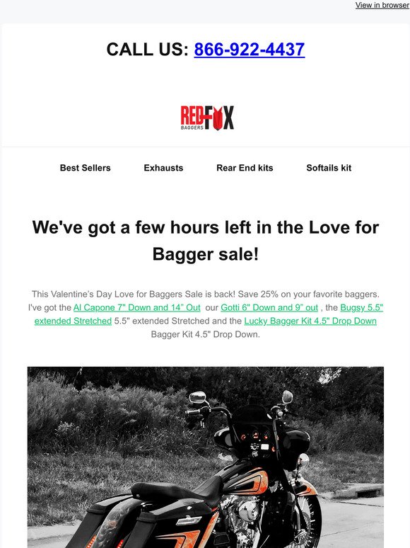 We've got a few hours left to take advantage of the Love for Baggers sale, so don't miss out.