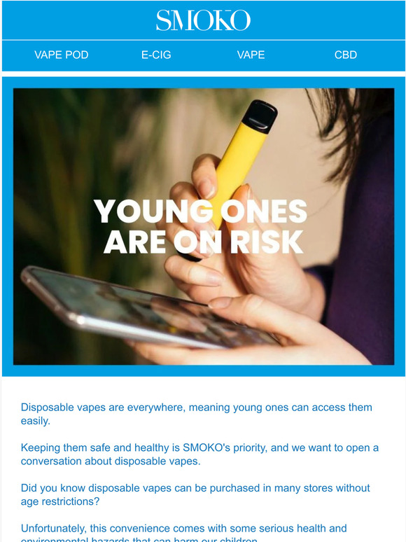 A safer choice for young vapers
