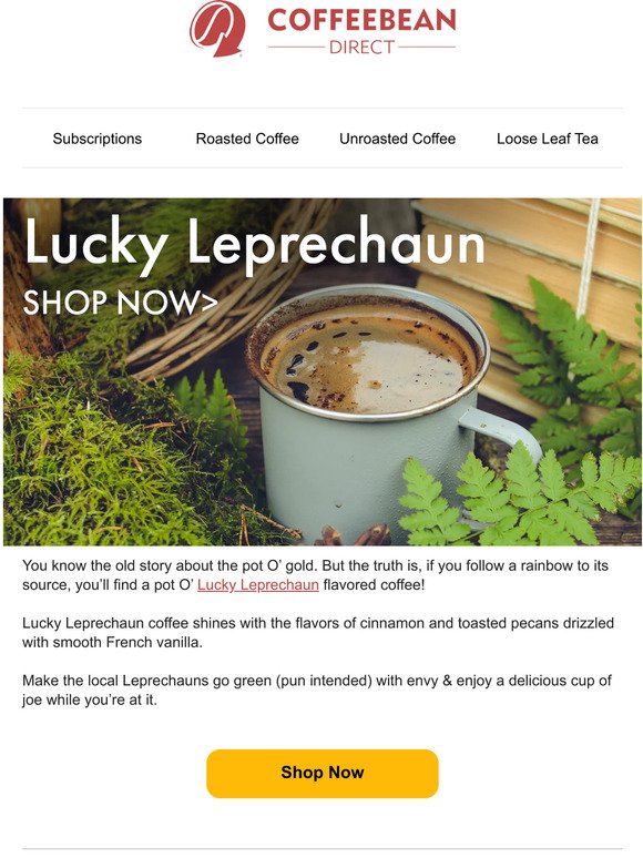 Lucky Leprechaun Coffee Is Here 🌈☘️