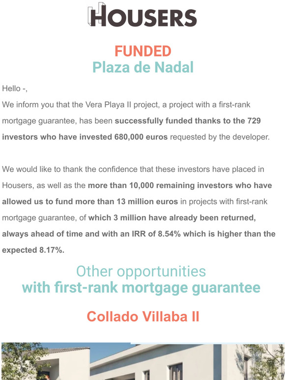 📈 Funded Plaza de Nadal