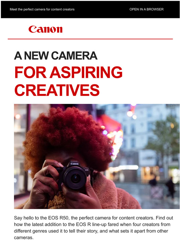 Born to create: the EOS R50 is here