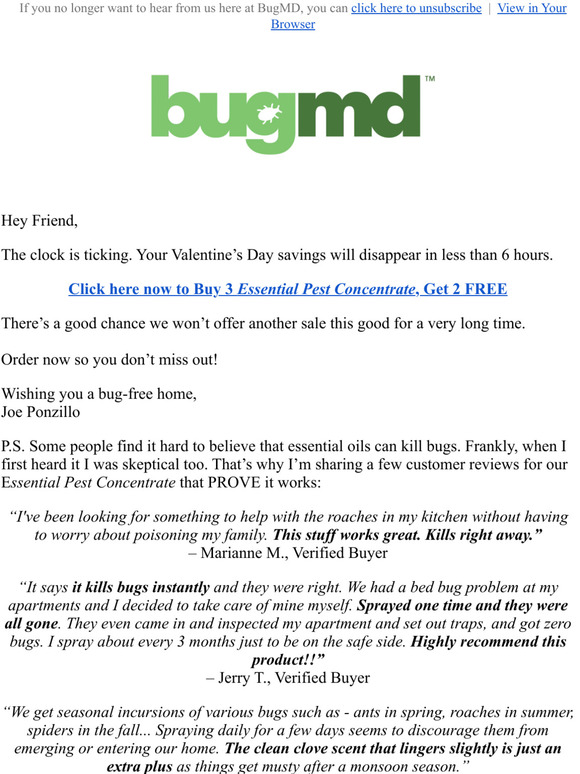 real customer review - BugMD