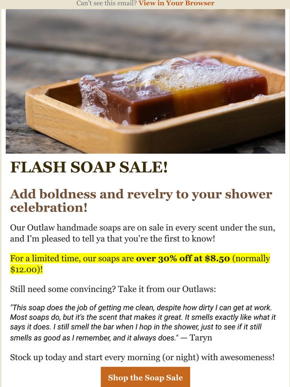 FLASH SALE - Awesome Handmade Soap Awaits 🤩