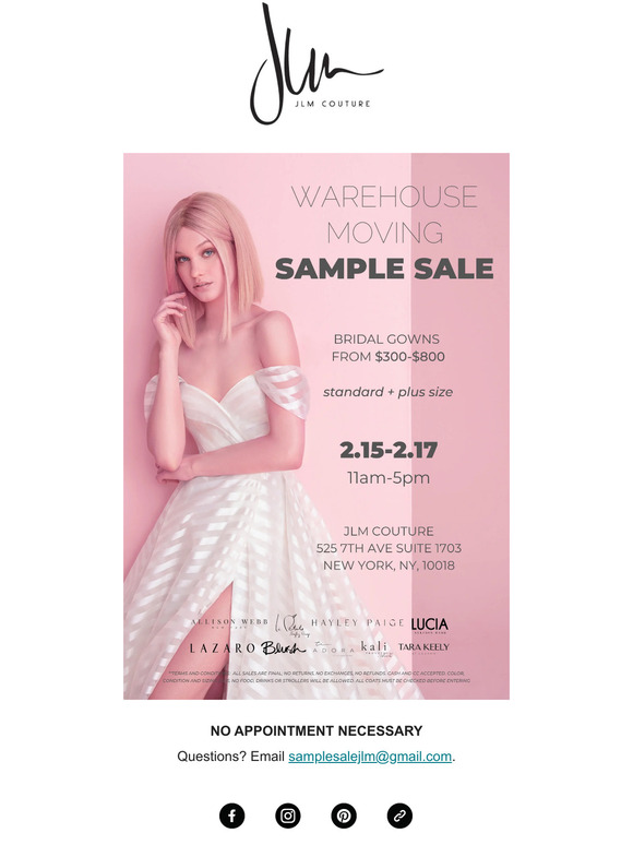 Bridal Gowns from $300-$800? Yes, please.