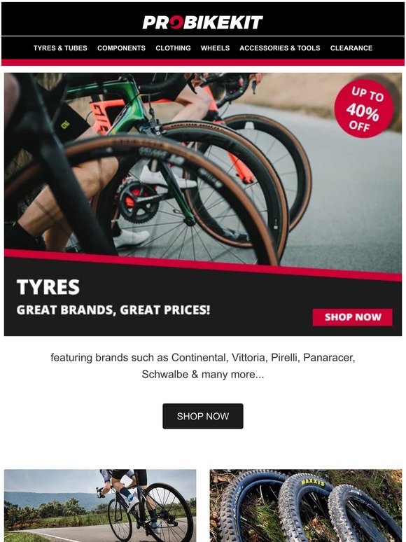 UP TO 45% OFF TYRES