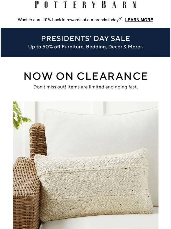 Pottery Barn Clearance alert! (Plus, up to 50 off inside.) Milled