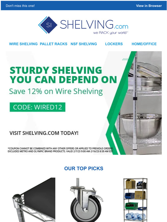 Don't Wait On This Wire Sale!