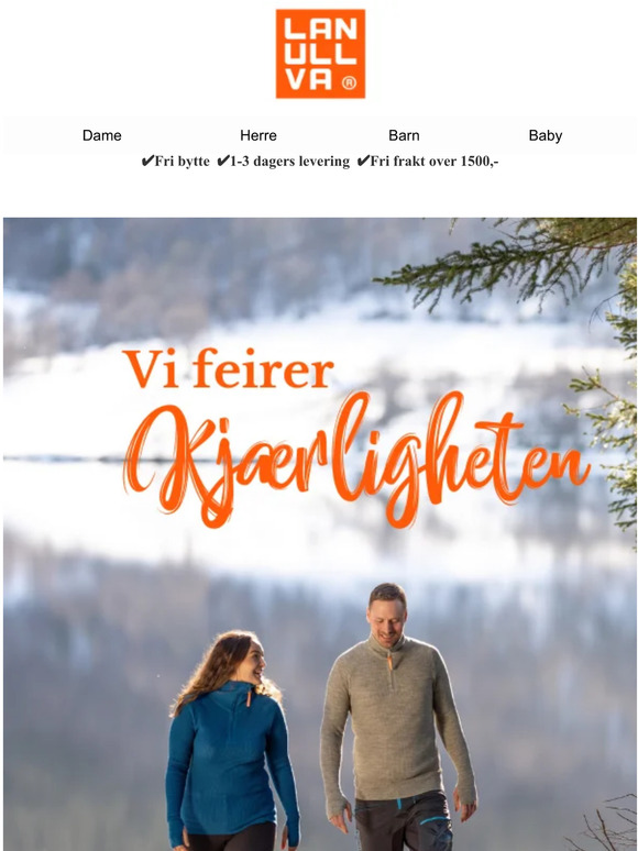 Valentins-tilbud på hele nettbutikken